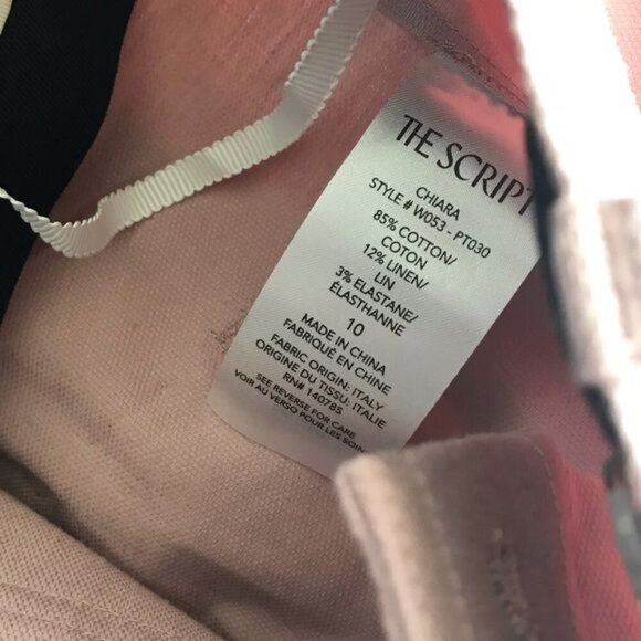 The Script Pink Chiara Cropped Wide Leg Pant $348 NWT Size 10 - Picture 5 of 6